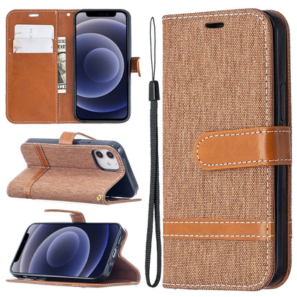 Color Matching Denim Texture Horizontal Flip Leather Case with Holder & Card Slots & Wallet & Lanyard, For iPhone 12 mini, For iPhone 12 / 12 Pro