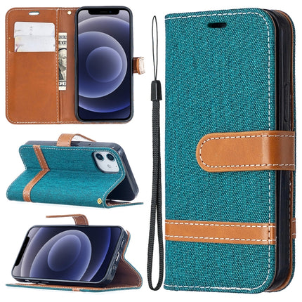 Color Matching Denim Texture Horizontal Flip Leather Case with Holder & Card Slots & Wallet & Lanyard, For iPhone 12 mini, For iPhone 12 / 12 Pro