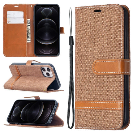 Color Matching Denim Texture Horizontal Flip Leather Case with Holder & Card Slots & Wallet & Lanyard, For iPhone 12 mini, For iPhone 12 / 12 Pro