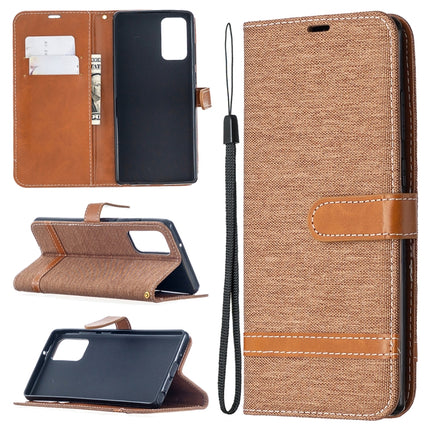Color Matching Denim Texture Horizontal Flip Leather Case with Holder & Card Slots & Wallet & Lanyard, For iPhone 12 Pro Max, For Samsung Galaxy Note20
