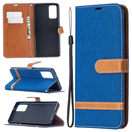 Color Matching Denim Texture Horizontal Flip Leather Case with Holder & Card Slots & Wallet & Lanyard, For iPhone 12 Pro Max, For Samsung Galaxy Note20