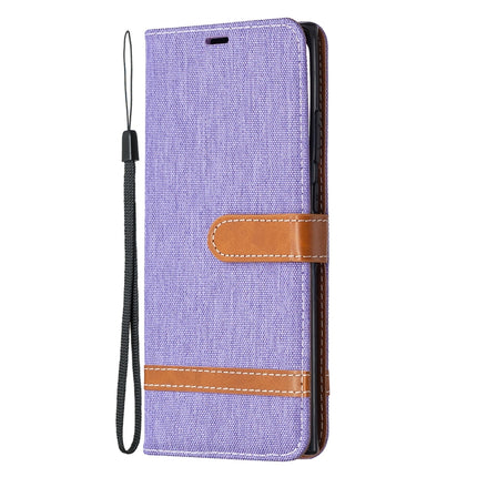 Color Matching Denim Texture Horizontal Flip Leather Case with Holder & Card Slots & Wallet & Lanyard, For Samsung Galaxy Note20 Ultra