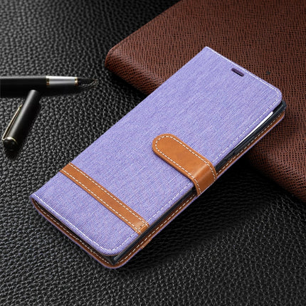 Color Matching Denim Texture Horizontal Flip Leather Case with Holder & Card Slots & Wallet & Lanyard, For Samsung Galaxy Note20 Ultra