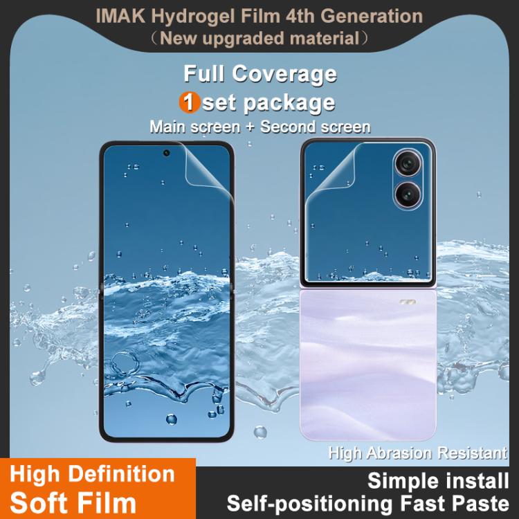 imak 4th Generation Screen Hydrogel Film Protector, Main Screen + Second Screen 1 Set