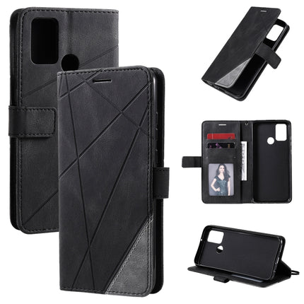 Skin Feel Splicing Horizontal Flip Leather Case with Holder & Card Slots & Wallet & Photo Frame, For Huawei Honor 9A, For Huawei nova 7 SE, For Huawei P40 Lite E / Y7p / Honor 9C, For Huawei P smart 2020