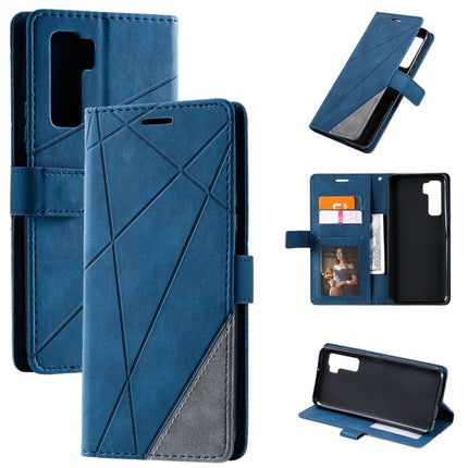 Skin Feel Splicing Horizontal Flip Leather Case with Holder & Card Slots & Wallet & Photo Frame, For Huawei Honor 9A, For Huawei nova 7 SE, For Huawei P40 Lite E / Y7p / Honor 9C, For Huawei P smart 2020
