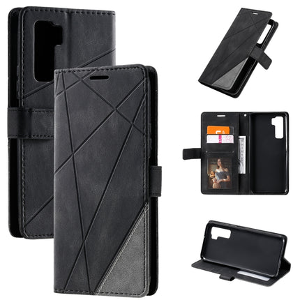 Skin Feel Splicing Horizontal Flip Leather Case with Holder & Card Slots & Wallet & Photo Frame, For Huawei Honor 9A, For Huawei nova 7 SE, For Huawei P40 Lite E / Y7p / Honor 9C, For Huawei P smart 2020