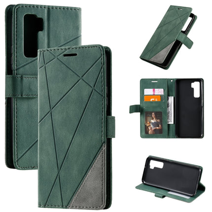Skin Feel Splicing Horizontal Flip Leather Case with Holder & Card Slots & Wallet & Photo Frame, For Huawei Honor 9A, For Huawei nova 7 SE, For Huawei P40 Lite E / Y7p / Honor 9C, For Huawei P smart 2020