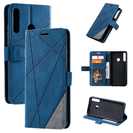 Skin Feel Splicing Horizontal Flip Leather Case with Holder & Card Slots & Wallet & Photo Frame, For Huawei Honor 9A, For Huawei nova 7 SE, For Huawei P40 Lite E / Y7p / Honor 9C, For Huawei P smart 2020