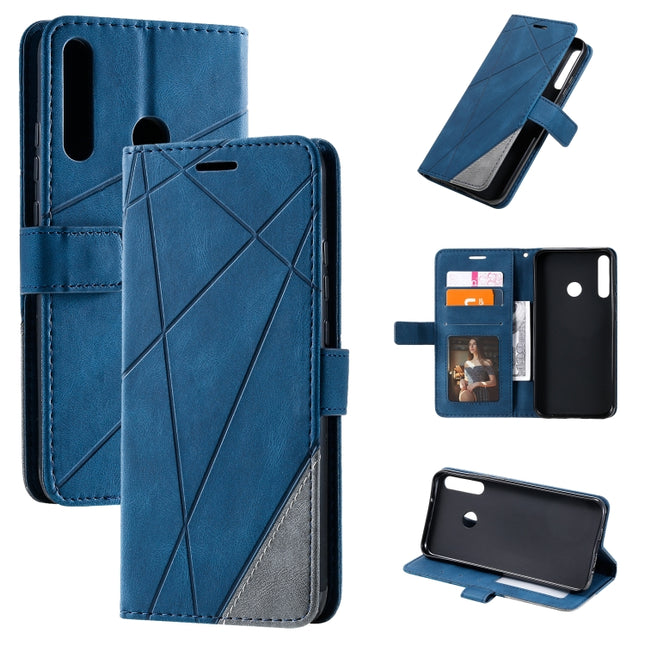 Skin Feel Splicing Horizontal Flip Leather Case with Holder & Card Slots & Wallet & Photo Frame, For Huawei Honor 9A, For Huawei nova 7 SE, For Huawei P40 Lite E / Y7p / Honor 9C, For Huawei P smart 2020