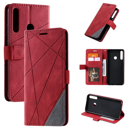 Skin Feel Splicing Horizontal Flip Leather Case with Holder & Card Slots & Wallet & Photo Frame, For Huawei Honor 9A, For Huawei nova 7 SE, For Huawei P40 Lite E / Y7p / Honor 9C, For Huawei P smart 2020