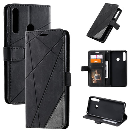 Skin Feel Splicing Horizontal Flip Leather Case with Holder & Card Slots & Wallet & Photo Frame, For Huawei Honor 9A, For Huawei nova 7 SE, For Huawei P40 Lite E / Y7p / Honor 9C, For Huawei P smart 2020