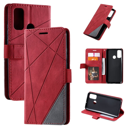 Skin Feel Splicing Horizontal Flip Leather Case with Holder & Card Slots & Wallet & Photo Frame, For Huawei Honor 9A, For Huawei nova 7 SE, For Huawei P40 Lite E / Y7p / Honor 9C, For Huawei P smart 2020