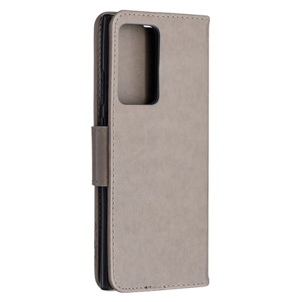 Embossing Two Butterflies Pattern Horizontal Flip PU Leather Case with Holder & Card Slot & Wallet & Lanyard, For Samsung Galaxy Note20 Ultra