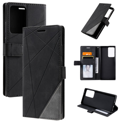 Skin Feel Splicing Horizontal Flip Leather Case with Holder & Card Slots & Wallet & Photo Frame, For Samsung Galaxy Note20 Ultra, For Samsung Galaxy Note20