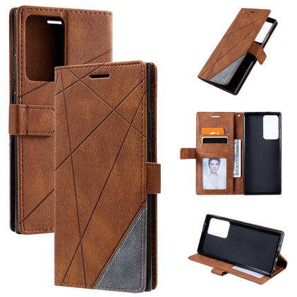 Skin Feel Splicing Horizontal Flip Leather Case with Holder & Card Slots & Wallet & Photo Frame, For Samsung Galaxy Note20 Ultra, For Samsung Galaxy Note20
