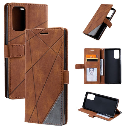 Skin Feel Splicing Horizontal Flip Leather Case with Holder & Card Slots & Wallet & Photo Frame, For Samsung Galaxy Note20 Ultra, For Samsung Galaxy Note20