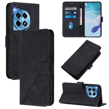 Crossbody 3D Embossed Flip Leather Phone Case, For OnePlus Nord 4 5G, For OnePlus Nord CE4 Lite, For OnePlus 12R 5G Global, For OnePlus 12 5G Global