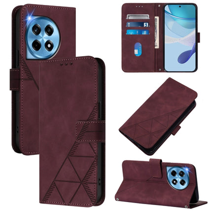 Crossbody 3D Embossed Flip Leather Phone Case, For OnePlus Nord 4 5G, For OnePlus Nord CE4 Lite, For OnePlus 12R 5G Global, For OnePlus 12 5G Global