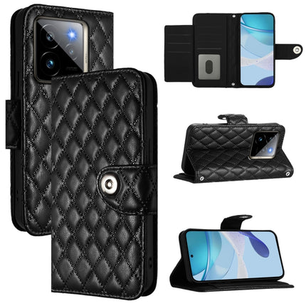 Rhombic Texture Flip Leather Phone Case with Lanyard, For Realme 14 5G Global / P3 5G India, For Realme 14 Pro+ 5G, For Realme 14 Pro 5G, For Realme GT 7 Pro 5G