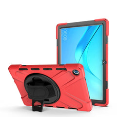 Shockproof Colorful Silicone + PC Protective Case with Holder & Hand Grip Strap, For Huawei MediaPad M6 10.8, For Huawei MediaPad M5 10.8, For Huawei MatePad 10.4, For iPad Mini 3 & 2 & 1