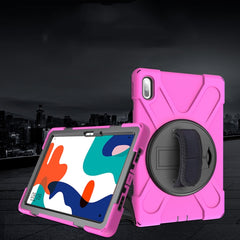 Shockproof Colorful Silicone + PC Protective Case with Holder & Hand Grip Strap, For Huawei MediaPad M6 10.8, For Huawei MediaPad M5 10.8, For Huawei MatePad 10.4, For iPad Mini 3 & 2 & 1