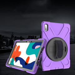 Shockproof Colorful Silicone + PC Protective Case with Holder & Hand Grip Strap, For Huawei MediaPad M6 10.8, For Huawei MediaPad M5 10.8, For Huawei MatePad 10.4, For iPad Mini 3 & 2 & 1