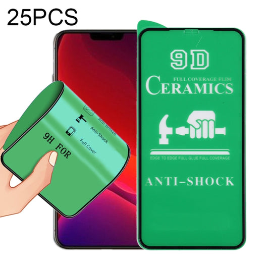 25 piezas de película de cerámica con pegamento completo de pantalla completa 9D, para iPhone 12 mini (25 piezas), para iPhone 12/12 Pro (25 piezas), para iPhone 12 Pro Max (25 piezas)