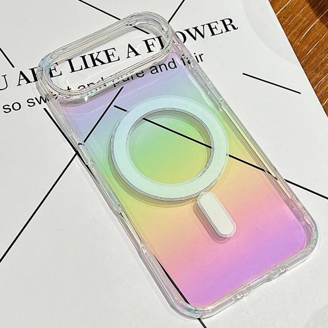 Gradient Color MagSafe Airbag Full Coverage Phone Case, For iPhone 18 Pro, For iPhone 18 Pro Max, For iPhone 16e / 17e, For iPhone 17 Pro Max, For iPhone 17 Pro, For iPhone 17, For iPhone Air, For iPhone 16 Pro Max, For iPhone 16 Pro, For iPhone 16 Plu...
