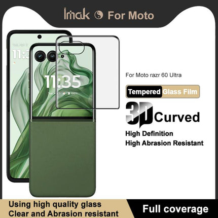 imak 3D Curved Full Rear Screen Tempered Glass Film, For Motorola Razr 60 Ultra, For Motorola Razr 50 Ultra, For Motorola Razr 50