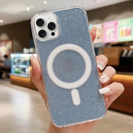 Acrylic Transparent Glitter MagSafe Phone Case, For iPhone 16, For iPhone 15 Pro Max, For iPhone 15 Pro, For iPhone 15 Plus