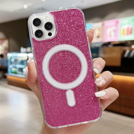 Acrylic Transparent Glitter MagSafe Phone Case, For iPhone 16, For iPhone 15 Pro Max, For iPhone 15 Pro, For iPhone 15 Plus