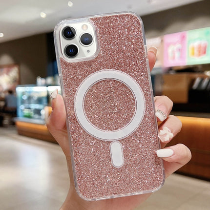 Acrylic Transparent Glitter MagSafe Phone Case, For iPhone 12 / 12 Pro, For iPhone 12 Pro Max, For iPhone 11 Pro Max, For iPhone 11