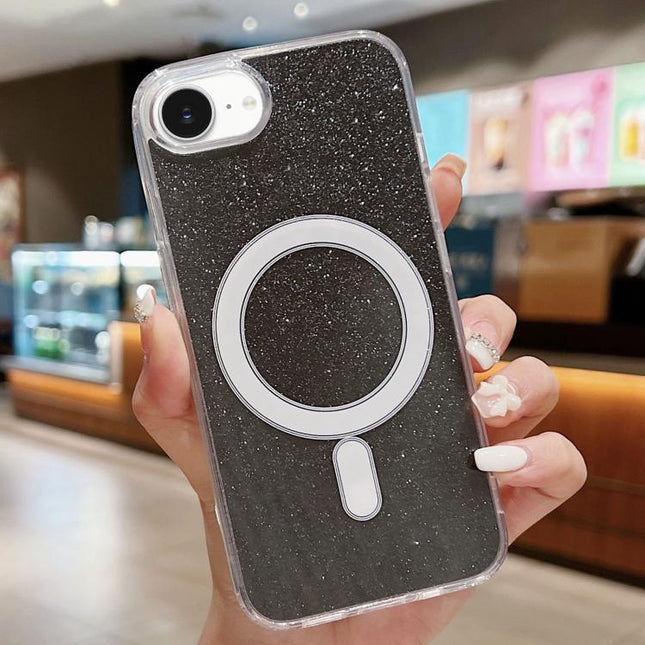 Acrylic Transparent Glitter MagSafe Phone Case, For iPhone 17e / 16e, For iPhone 17 Pro Max, For iPhone 17 Pro, For iPhone 17