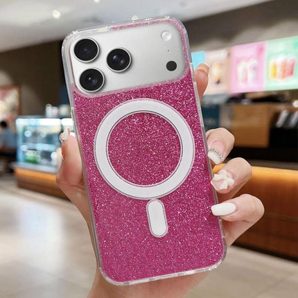 Acrylic Transparent Glitter MagSafe Phone Case, For iPhone 17e / 16e, For iPhone 17 Pro Max, For iPhone 17 Pro, For iPhone 17