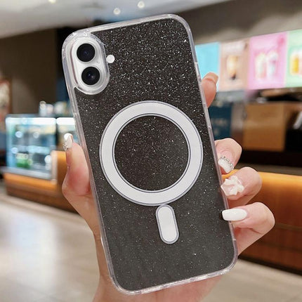 Acrylic Transparent Glitter MagSafe Phone Case, For iPhone 17e / 16e, For iPhone 17 Pro Max, For iPhone 17 Pro, For iPhone 17
