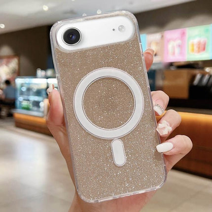 Acrylic Transparent Glitter MagSafe Phone Case, For iPhone Air, For iPhone 16 Pro Max, For iPhone 16 Pro, For iPhone 16 Plus