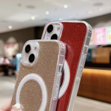 Acrylic Transparent Glitter MagSafe Phone Case, For iPhone Air, For iPhone 16 Pro Max, For iPhone 16 Pro, For iPhone 16 Plus