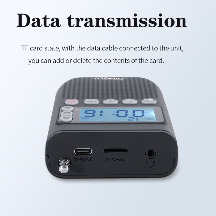 QINGLV QL-518 Portable Bluetooth Transmitter Radio Support FM / AM / MP3
