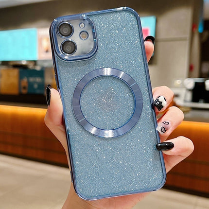 Electroplating Pure Color Glitter Powder MagSafe Phone Case, For iPhone 12, For iPhone 12 Pro Max, For iPhone 12 Pro