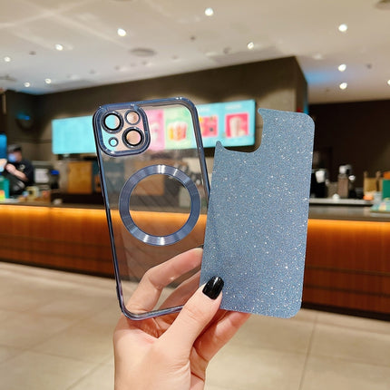 Electroplating Pure Color Glitter Powder MagSafe Phone Case, For iPhone 14, For iPhone 14 Pro, For iPhone 14 Pro Max