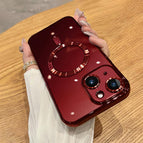 For iPhone 15 Plus / Cherry Red