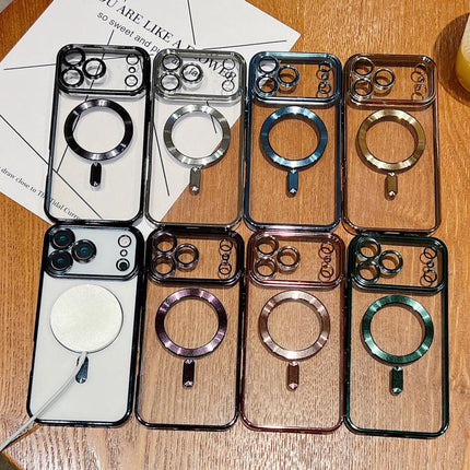 Electroplating MagSafe Phone Case, For iPhone 15, For iPhone 14 Plus