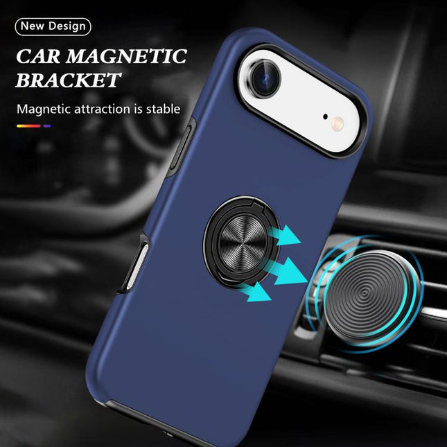 PC + TPU Magnetic Phone Case with Invisible Ring Holder, For iPhone Air, For iPhone 16 Pro Max, For iPhone 16 Pro