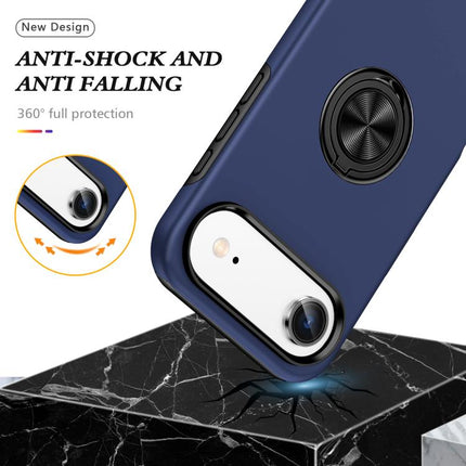 PC + TPU Magnetic Phone Case with Invisible Ring Holder, For iPhone Air, For iPhone 16 Pro Max, For iPhone 16 Pro