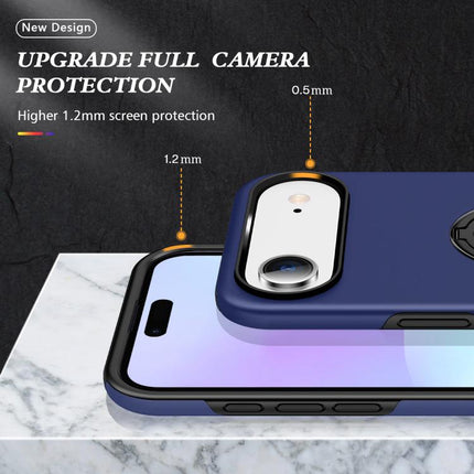 PC + TPU Magnetic Phone Case with Invisible Ring Holder, For iPhone Air, For iPhone 16 Pro Max, For iPhone 16 Pro