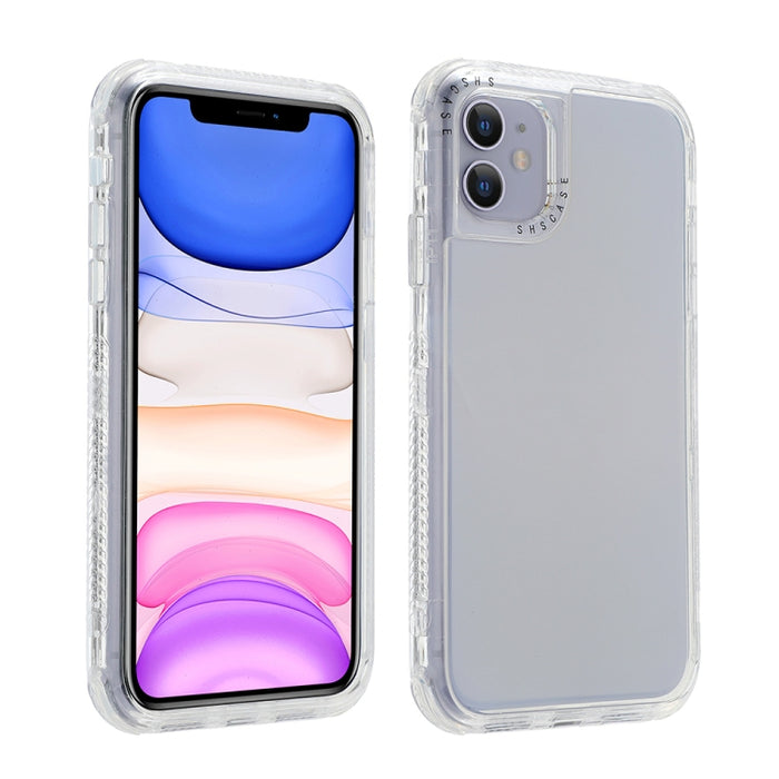 3 In 1 Dreamland PC + TPU Solid Color Transparent Border Protective Case, For iPhone 12 mini, For iPhone 12 / 12 Pro, For iPhone 12 Pro Max