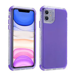 3 In 1 Dreamland PC + TPU Solid Color Transparent Border Protective Case, For iPhone 12 mini, For iPhone 12 / 12 Pro, For iPhone 12 Pro Max