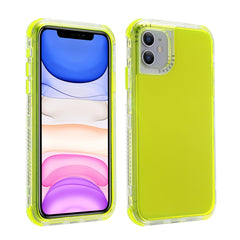 3 In 1 Dreamland PC + TPU Solid Color Transparent Border Protective Case, For iPhone 12 mini, For iPhone 12 / 12 Pro, For iPhone 12 Pro Max