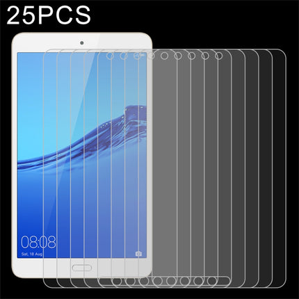 25 PCS 9H HD Explosion-proof Tempered Glass Film, For Huawei MatePad 10.8, For Huawei Tablet C5 8.0, For Huawei Tablet C5 10.4, For Huawei Tablet C3 8.0, For Samsung Galaxy Tab A7 T500